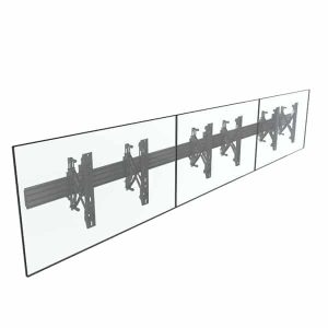 Aurora Mounts - Push-in Push-out Video Wall 3*1 Layout - AMB3-FM400