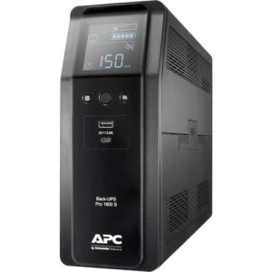 APC - Schneider - Electric Back-UPS Pro BR1600SI Line-interactive UPS - 1.60 kVA/960 W - Tower - AVR - 230 V AC Input - 230 V AC Output - 8 x IEC, 2 x USB Outlet