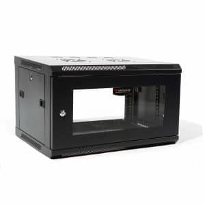 Wideband 4RU 600mm Wide x 450mm Deep Fully Assembled Wall Mounted Server Rack Data Cabinet