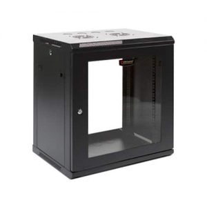 Wideband 12RU 600mm Wide x 450mm Deep Fully Assembled Wall Mounted Server Rack Data Cabinet