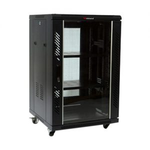 Wideband 18RU 600mm Wide x 800mm Deep Fully Assembled Free Standing Server Rack Data Cabinet