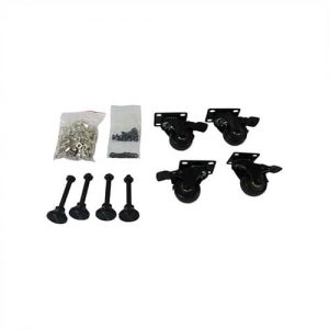 Box of 4 castors & Levelling Feet for Wideband data cabinet