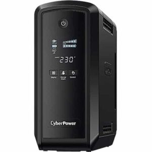 CyberPower - PFC Sinewave CP900EPFCLCDA Line-interactive UPS - 900 VA/540 W - Tower - AVR - 8 Hour Recharge - 1 Minute Stand-by - 230 V AC Input - 230 V AC Output - 6 x AU