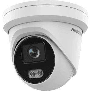 Hikvision - 4MP Outdoor ColorVu Gen 2 Turret Camera, 24/7 Colour with AcuSense, 4.0mm 95 deg Built in Mic - DS-2CD2347G2-LU4