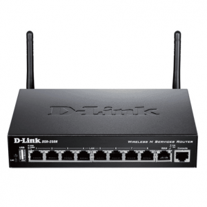 D-Link Unified Wireless N Services Router with 8 LAN and 1 WAN Gigabit Interfaces (1 USB 2.0 Port)