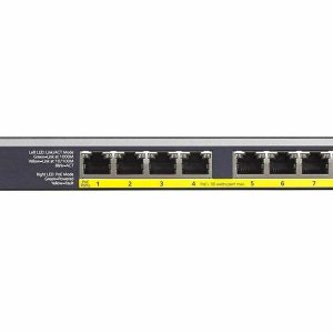 NETGEAR - 8-Port PoE/PoE+ Gigabit Ethernet Unmanaged Switch with 60W PoE Budget, Rack-mount or Wall-mount