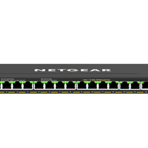 NETGEAR 16 Port PoE Gigabit Ethernet Plus Switch (GS316EP) - with 16 x PoE+ @ 180W, Desktop/Wall Mount
