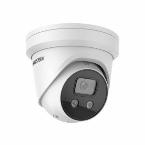 Hikvision - DS-2CD2386G2-ISU-SL - 8MP Acusense 2.8mm IP CCTV Security Camera 4K With Audible Warning & amp, Strobe Turret with Dark Fighter Technology
