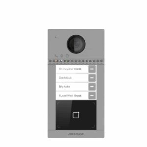 Hikvision - DS-KV8413-WME1/Flush - 4 Button Metal Villa Door Station