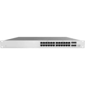 Cisco - Meraki MS120-24P 24 Ports Manageable Ethernet Switch - 2 Layer Supported - Modular - Twisted Pair, Optical Fiber - 1U High - Rack-mountable, Desktop