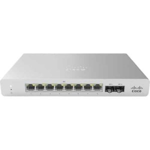 Cisco - Meraki MS120-8LP 8 Ports Manageable Ethernet Switch - 2 Layer Supported - Modular - Twisted Pair, Optical Fiber - Wall Mountable, Desktop