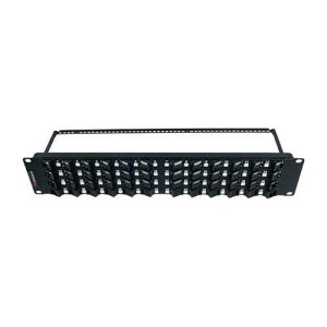 Wideband 48 Port Angled Unloaded Patch Panel