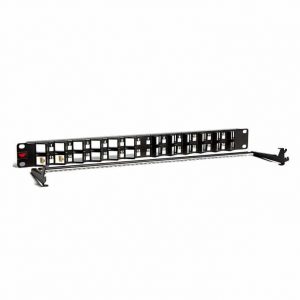 Wideband 24 Port Angled Unloaded Patch Panel