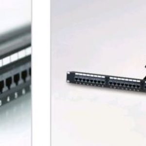 Wideband Cat 6A 24 Port Patch Panel Fully Loaded With Keystone Jacks