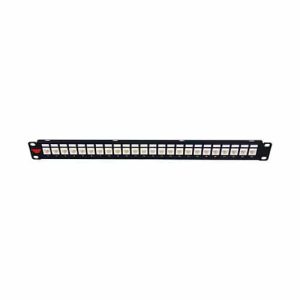 Wideband Cat 6 Unshielded 24 Port Patch Panel Fully Loaded With Keystone Jacks