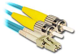 1mtr LC-ST Multi-Mode Duplex Fibre Patch Cable LSZH 50/125 OM3 - FLCST-01-50