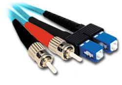 10mtr ST-SC Multi-Mode Duplex Fibre Patch Cable LSZH 50/125 OM3 - FSTSC-10-50